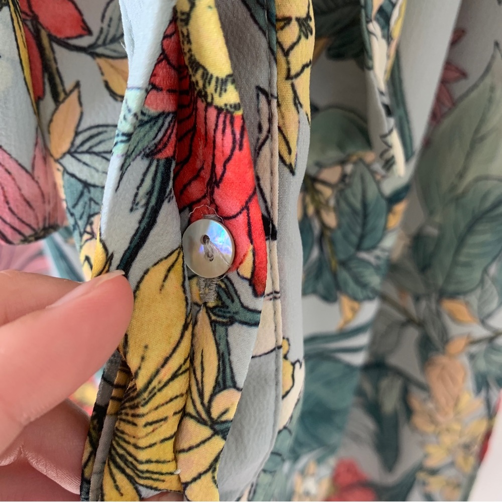 Zara Floral Button Up Tunic Dress - Picture 8 of 12
